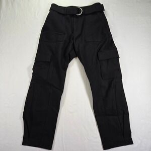 Dear John Black Belted Cargo Pants Utility Pockets‎ Straight Leg Size 26